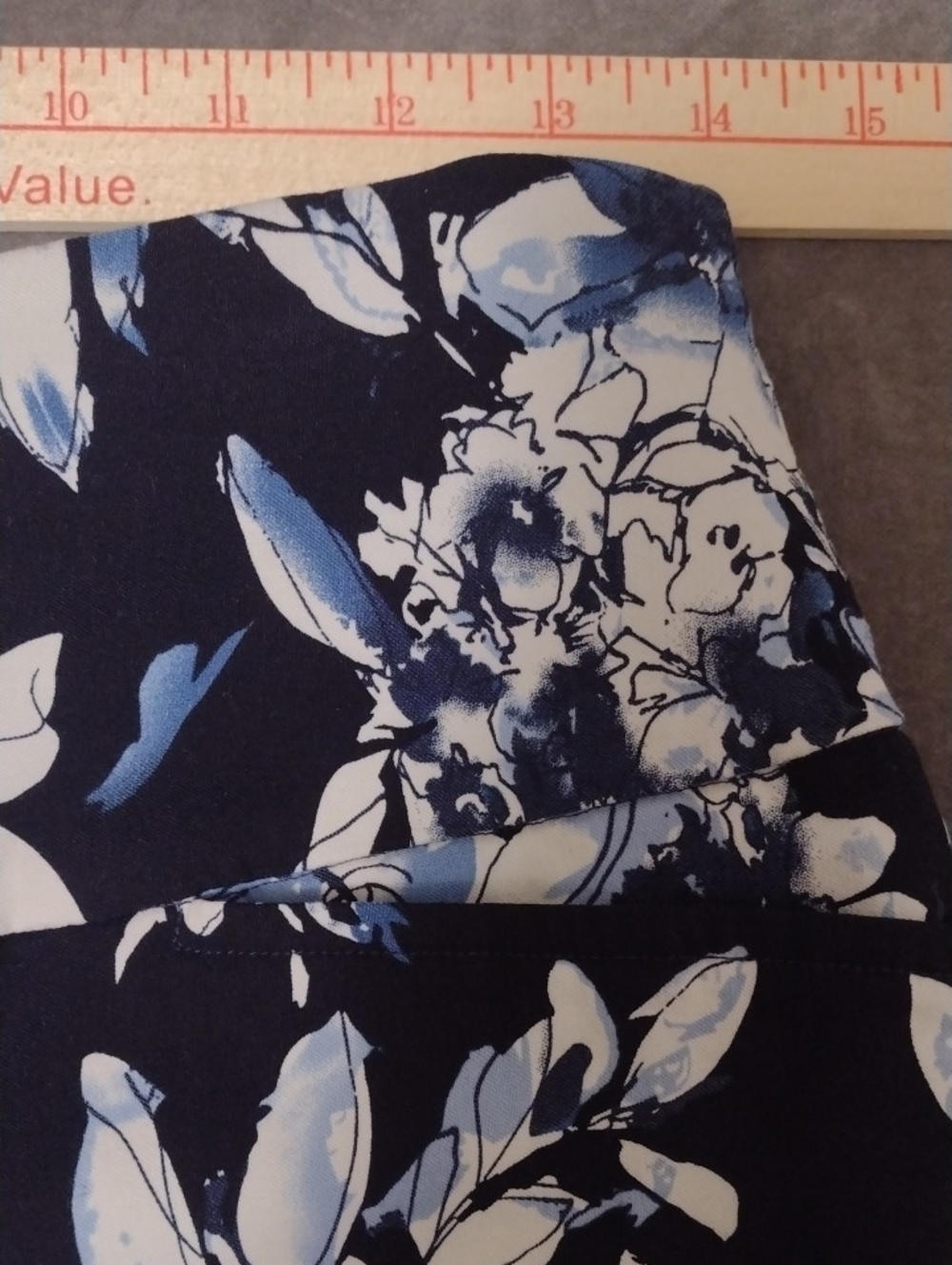 S.C.& Co Medium Blue Floral Print Mini Skort Skirt Athletic Casual Pocket Front - Picture 6 of 9